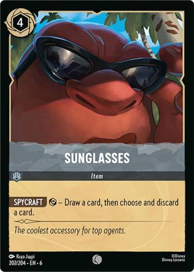 Sunglasses 202/204 Azurite Sea Lorcana card
