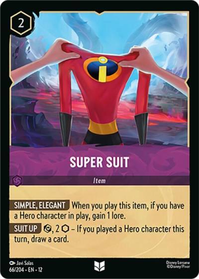 Super Suit 66/204 Wilds Unknown Lorcana card