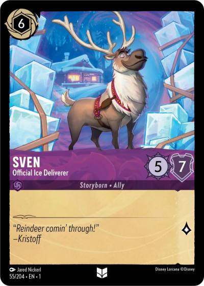 Sven Official Ice Deliverer 55/204 The First Chapter Lorcana card
