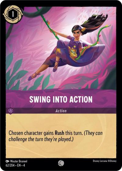 Swing into Action 62/204 Ursula's Return Lorcana card