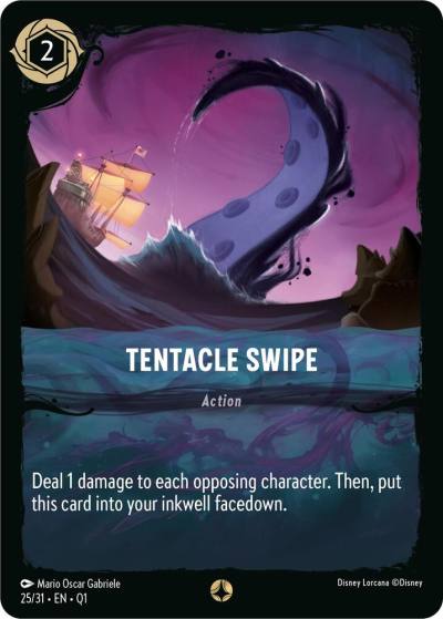 Tentacle Swipe 25/31 Illumineer's Quest: Deep Trouble Lorcana card
