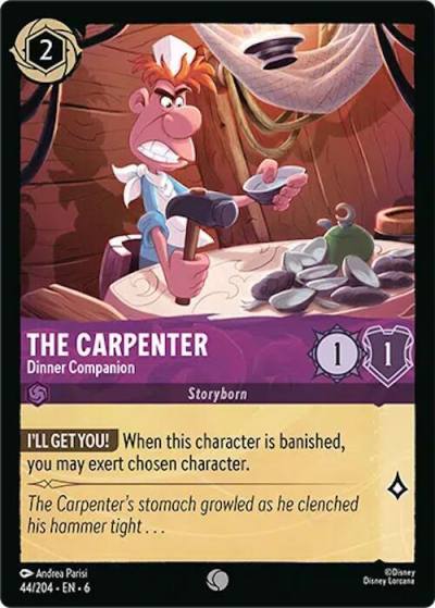 The Carpenter Dinner Companion 44/204 Azurite Sea Lorcana card