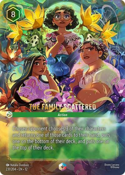 The Family Scattered (Enchanted) 231/204 Wilds Unknown Lorcana card