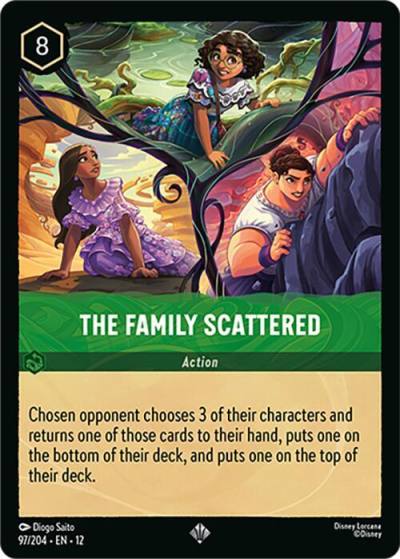 The Family Scattered 97/204 Wilds Unknown Lorcana card