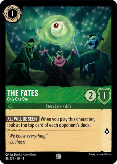 The Fates Only One Eye 89/204 Ursula's Return Lorcana card