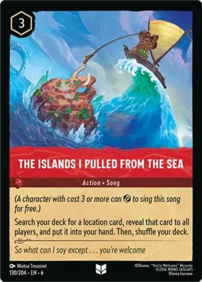 The Islands I Pulled From The Sea 130/204 Azurite Sea Lorcana card