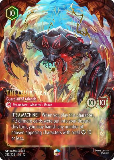 The Leviathan Guardian of Atlantis (Enchanted) 233/204 Wilds Unknown Lorcana card