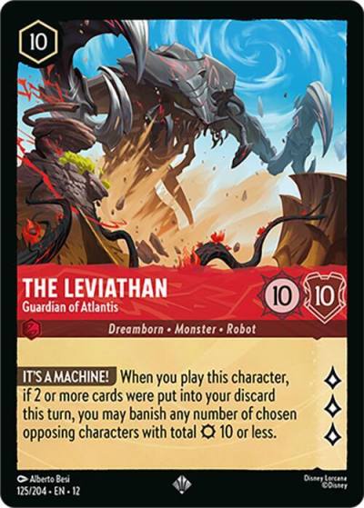 The Leviathan Guardian of Atlantis 125/204 Wilds Unknown Lorcana card