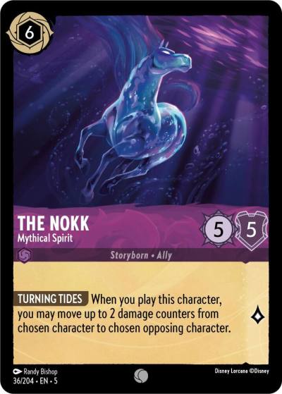 The Nokk Mythical Spirit 36/204 Shimmering Skies Lorcana card
