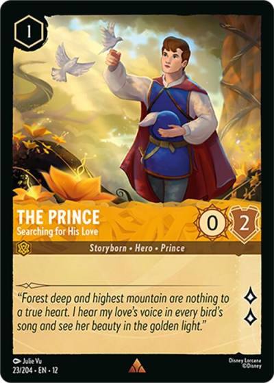 The Prince Searching for His Love 23/204 Wilds Unknown Lorcana card
