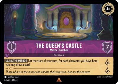 The Queens Castle Mirror Chamber 67/204 Into the Inklands Lorcana card