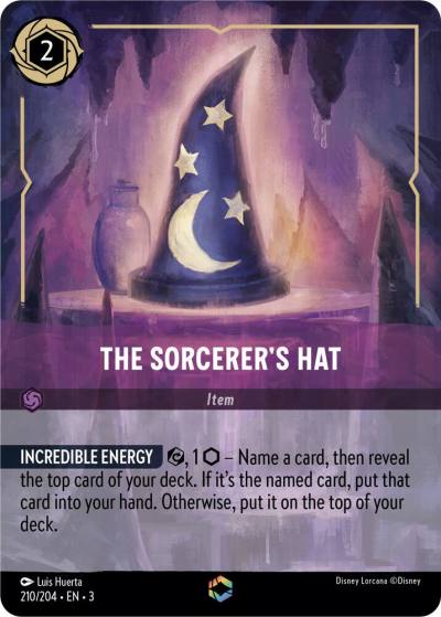The Sorcerers Hat Enchanted 210/204 Into the Inklands Lorcana card