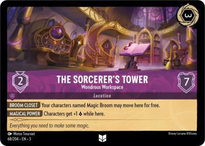 The Sorcerers Tower Wondrous Workspace 68/204 Into the Inklands Lorcana card