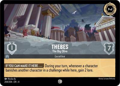 Thebes The Big Olive 204/204 Ursula's Return Lorcana card