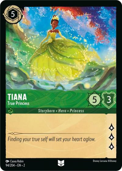 Tiana True Princess 94/204 Rise of the Floodborn Lorcana card