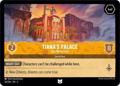 Tianas Palace Jazz Restaurant 34/204 Into the Inklands Lorcana card