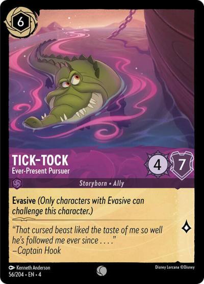 Tick Tock Ever Present Pursuer 56/204 Ursula's Return Lorcana card