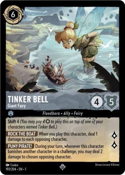 Tinker Bell Giant Fairy 193/204 The First Chapter Lorcana card