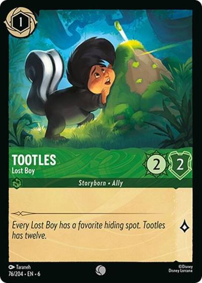 Tootles Lost Boy 76/204 Azurite Sea Lorcana card