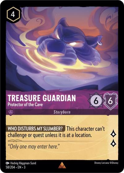 Treasure Guardian Protector of the Cave 58/204 Into the Inklands Lorcana card