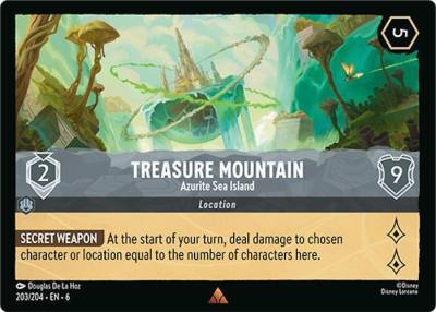 Treasure Mountain Azurite Sea Island 203/204 Azurite Sea Lorcana card