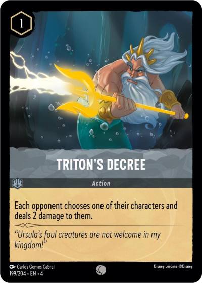 Tritons Decree 199/204 Ursula's Return Lorcana card