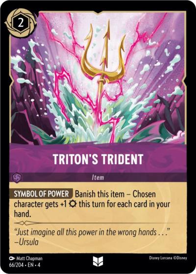 Tritons Trident 66/204 Ursula's Return Lorcana card