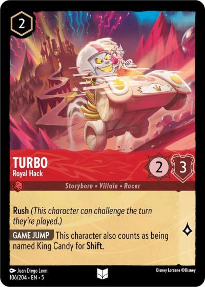 Turbo Royal Hack 106/204 Shimmering Skies Lorcana card