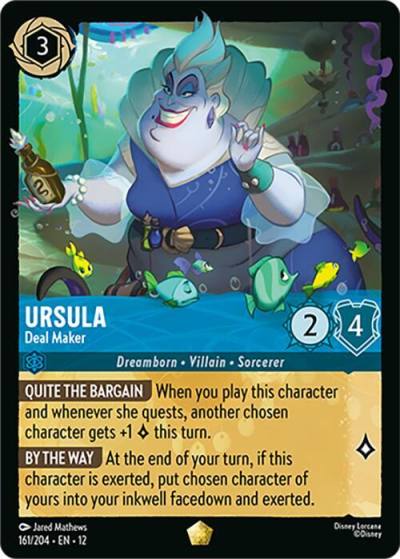 Ursula Deal Maker 161/204 Wilds Unknown Lorcana card