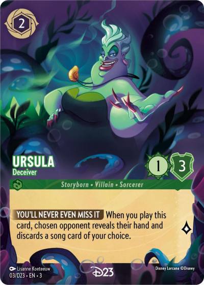 Ursula Deceiver 3 D23 Promos Lorcana card