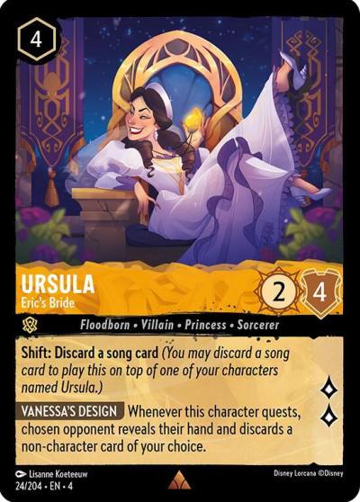 Ursula Erics Bride 24/204 Ursula's Return Lorcana card