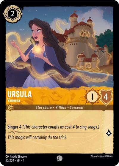Ursula Vanessa 25/204 Ursula's Return Lorcana card