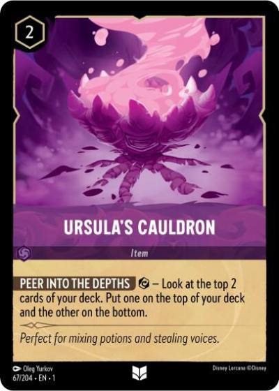 Ursulas Cauldron 67/204 The First Chapter Lorcana card