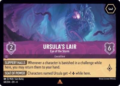 Ursulas Lair Eye of the Storm 68/204 Ursula's Return Lorcana card