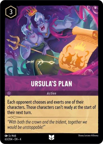Ursulas Plan 63/204 Ursula's Return Lorcana card