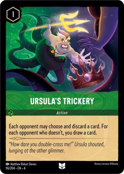 Ursulas Trickery 96/204 Ursula's Return Lorcana card