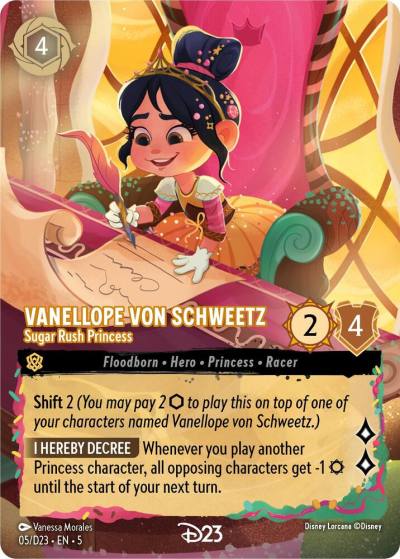 Vanellope von Schweetz Sugar Rush Princess 5 D23 Promos Lorcana card