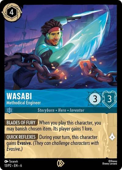 Wasabi Methodical Engineer 13 Disney Lorcana Promo Cards Lorcana card