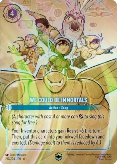 We Could Be Immortals Enchanted 219/204 Azurite Sea Lorcana card