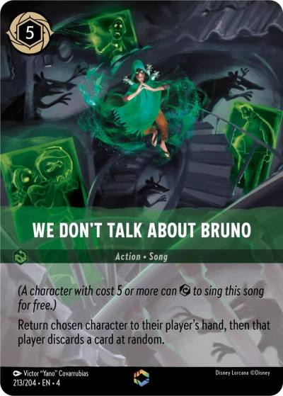 We Dont Talk About Bruno Enchanted 213/204 Ursula's Return Lorcana card