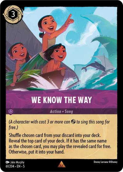 We Know the Way 61/204 Shimmering Skies Lorcana card