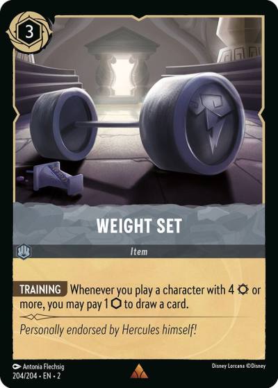 Weight Set 204/204 Rise of the Floodborn Lorcana card
