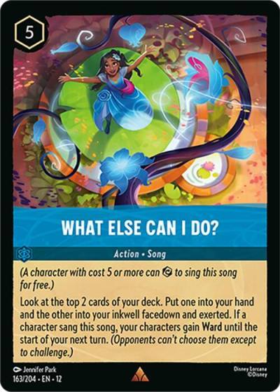 What Else Can I Do? 163/204 Wilds Unknown Lorcana card