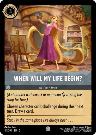 When Will My Life Begin 197/204 Shimmering Skies Lorcana card