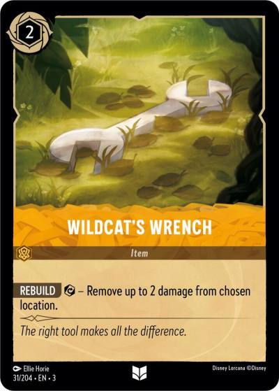 Wildcats Wrench 31/204 Into the Inklands Lorcana card