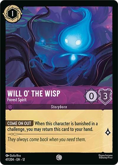 Will o' the Wisp Forest Spirit 47/204 Wilds Unknown Lorcana card