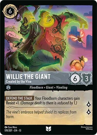 Willie the Giant Created by the Vine 178/204 Attack of the Vine! Lorcana card