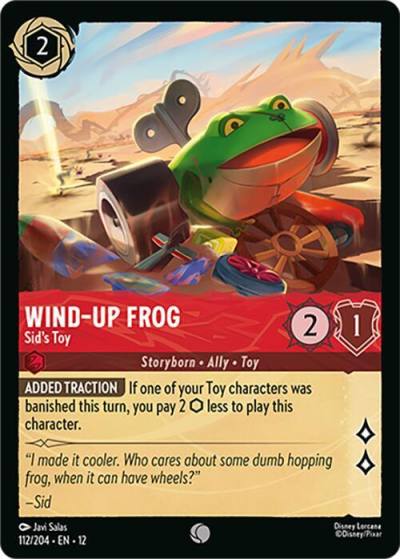 Wind-Up Frog Sid's Toy 112/204 Wilds Unknown Lorcana card