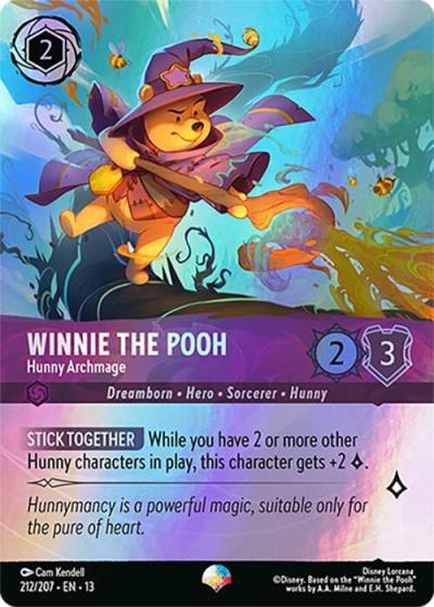 Winnie the Pooh Hunny Archmage (Epic) 212/204 Attack of the Vine! Lorcana card