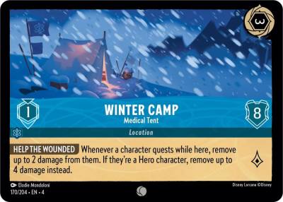 Winter Camp Medical Tent 170/204 Ursula's Return Lorcana card